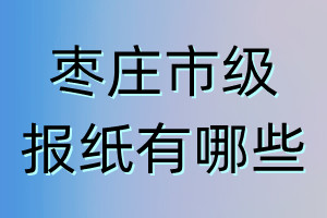 棗莊市級報紙有哪些