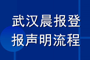 武漢晨報登報聲明流程